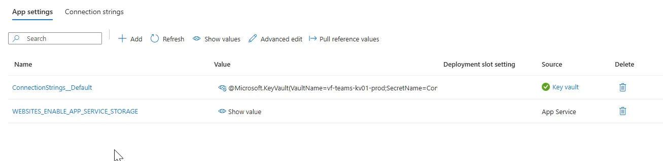 Azure App Service KeyVault Reference Identity Fix