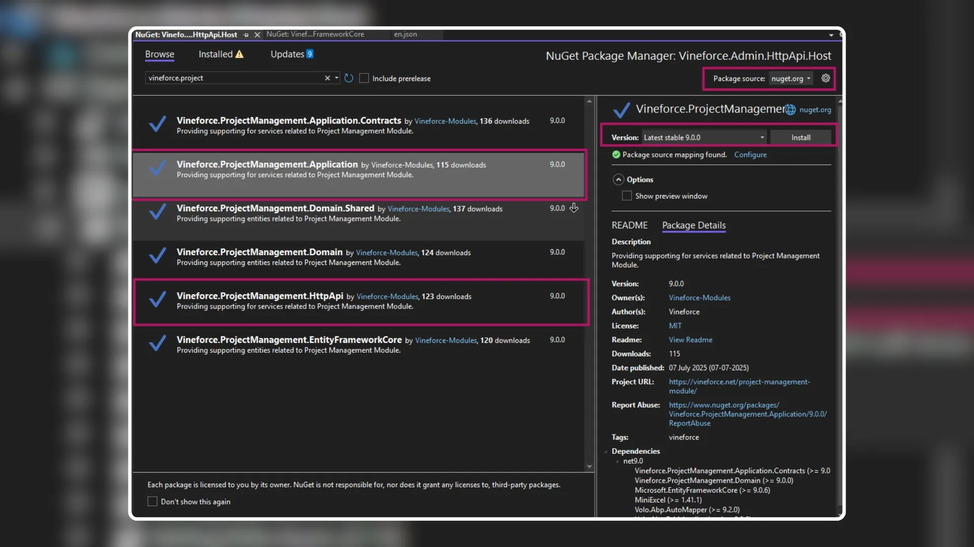 Add Required Packages