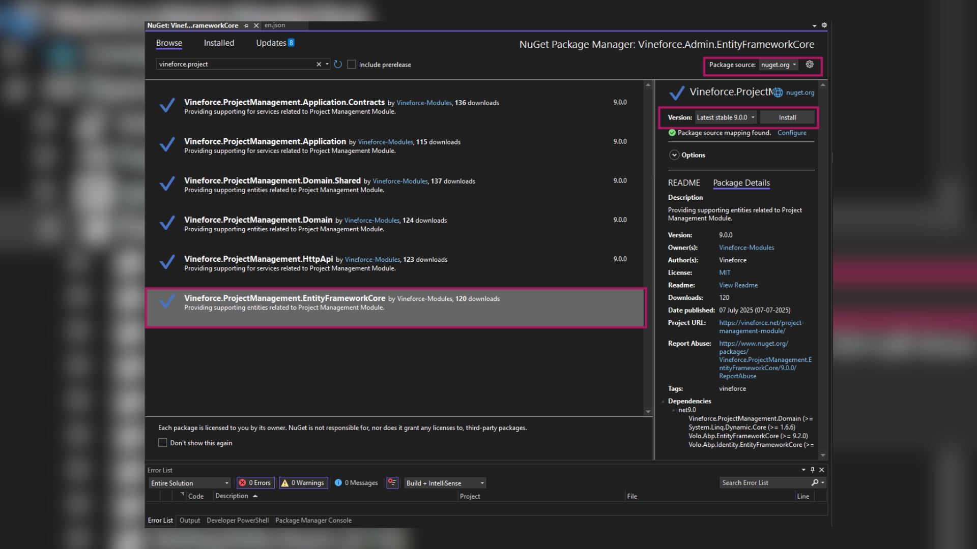 Add Required Packages