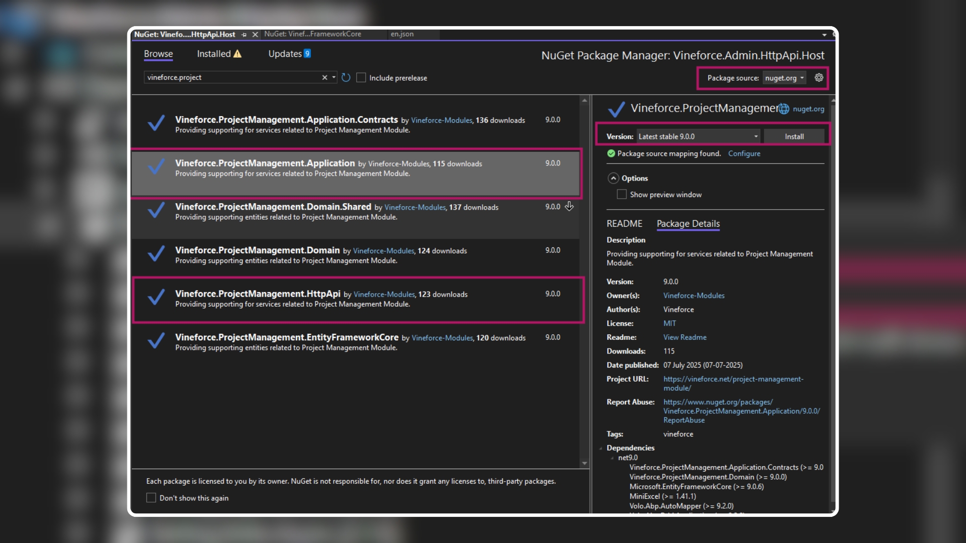 Add Required Packages